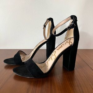 Women’s Sam Edelman yaro ankle strap black suede size 9